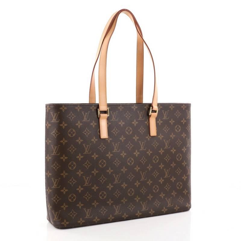 Louis Vuitton Luco Handbag Monogram Canvas In Good Condition In NY, NY