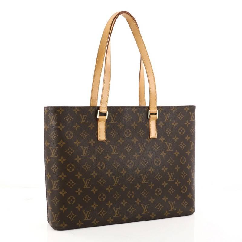 Louis Vuitton Luco Handbag Monogram Canvas In Good Condition In NY, NY