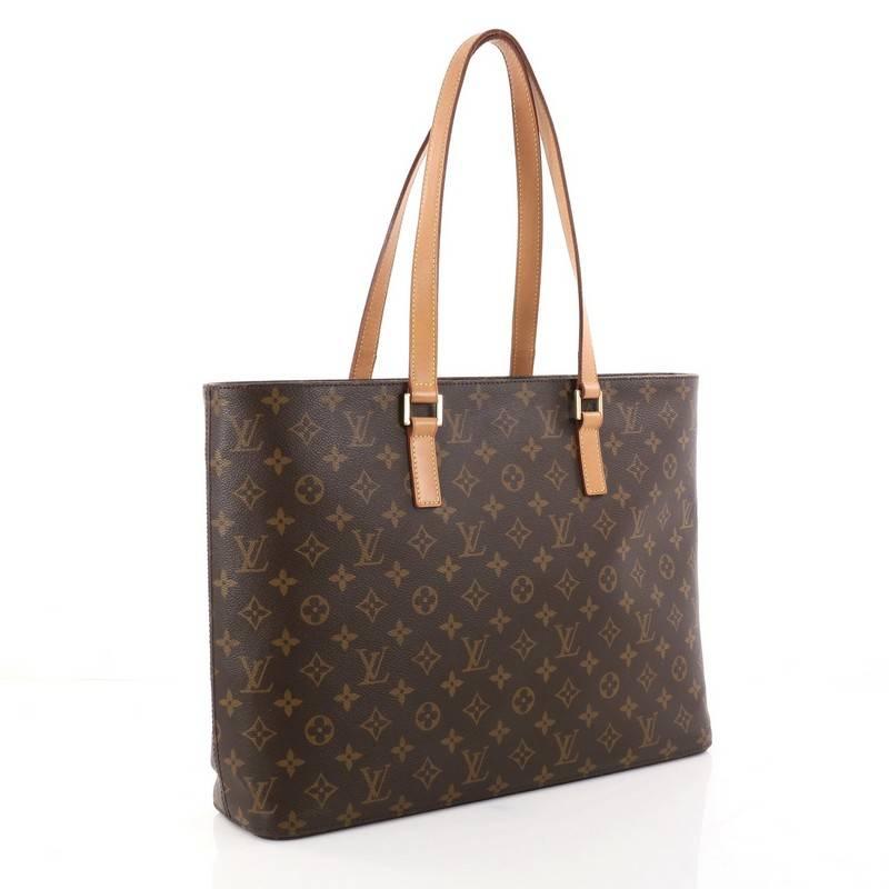 Black Louis Vuitton Luco Handbag Monogram Canvas