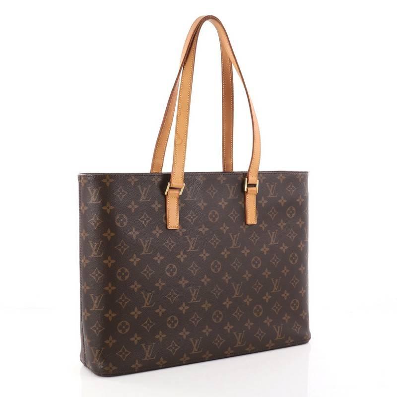 Black Louis Vuitton Luco Handbag Monogram Canvas
