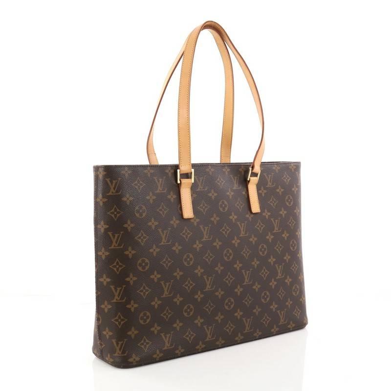 Black Louis Vuitton Luco Handbag Monogram Canvas