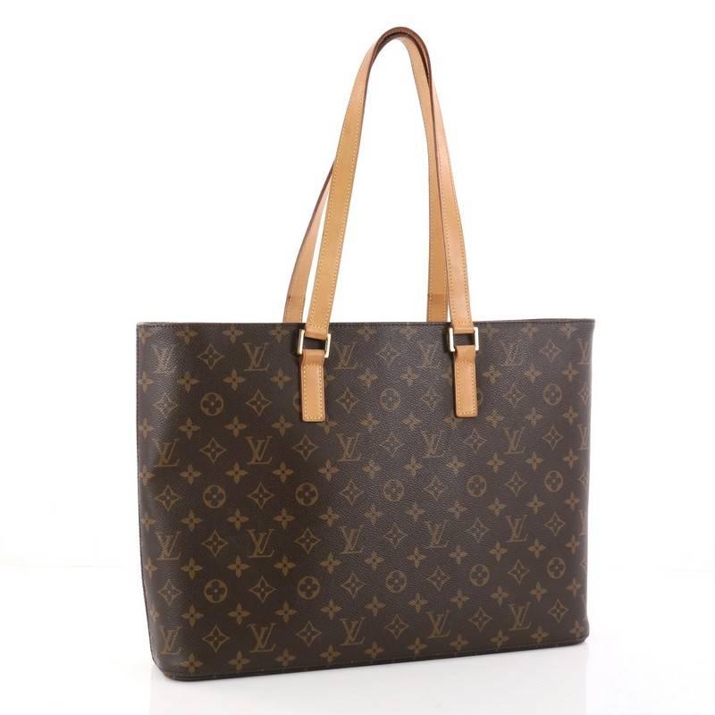 Black Louis Vuitton Luco Handbag Monogram Canvas