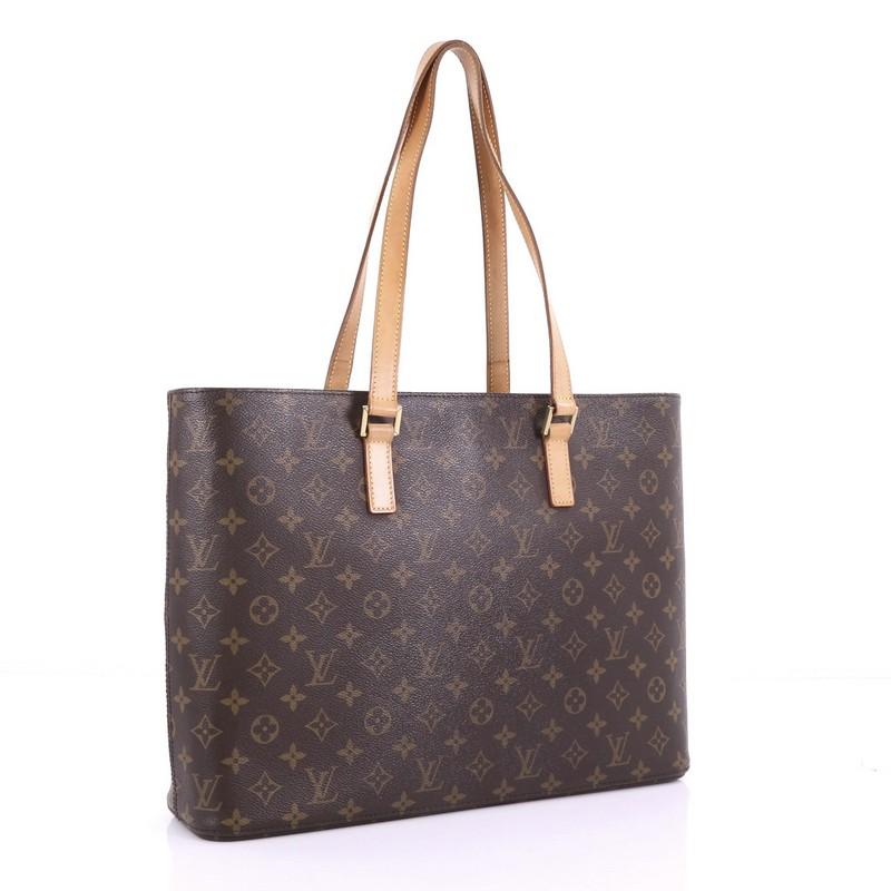 Black Louis Vuitton Luco Handbag Monogram Canvas