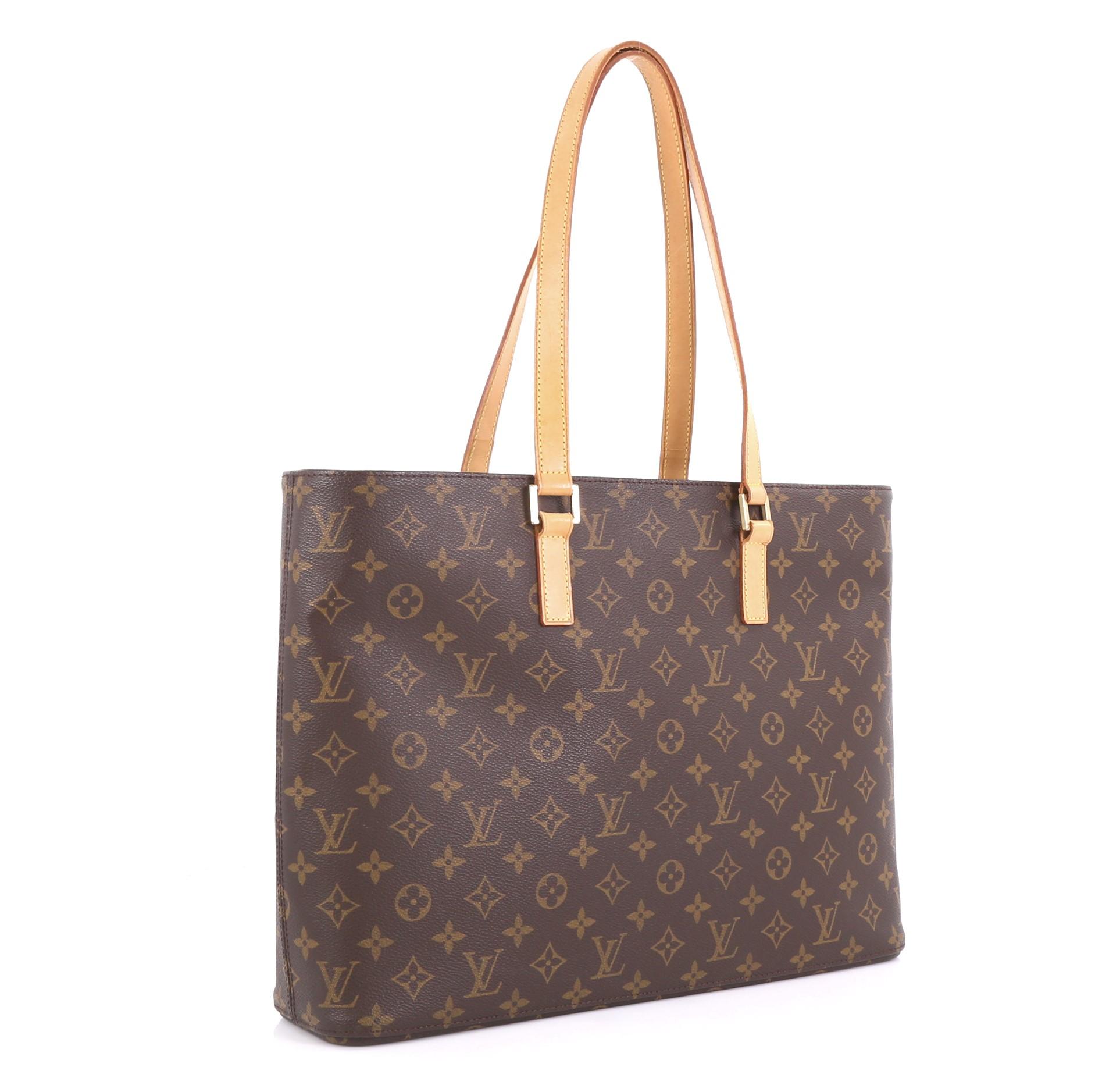 Brown Louis Vuitton Luco Handbag Monogram Canvas