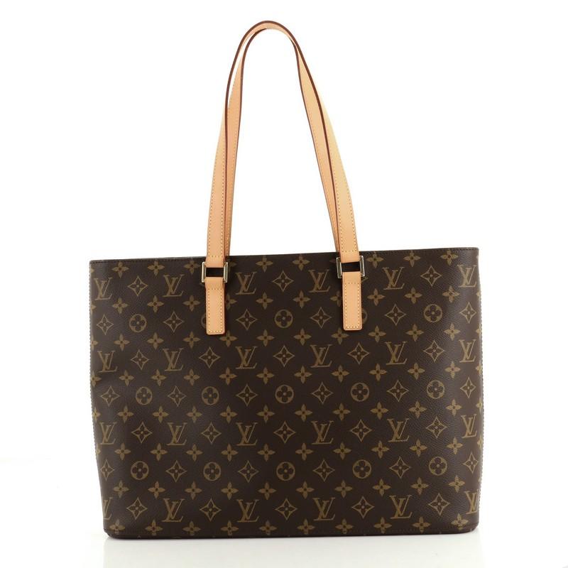 Black Louis Vuitton Luco Handbag Monogram Canvas