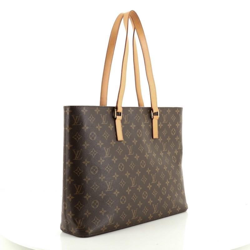 Black Louis Vuitton Luco Handbag Monogram Canvas