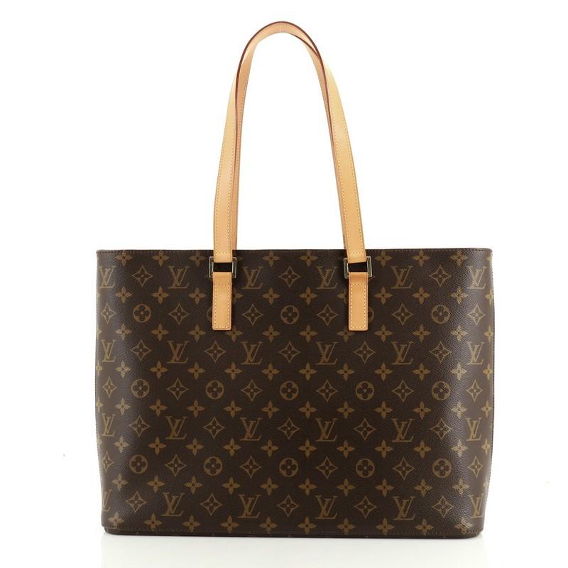 Black Louis Vuitton Luco Handbag Monogram Canvas