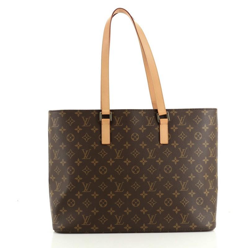 Black Louis Vuitton Luco Handbag Monogram Canvas