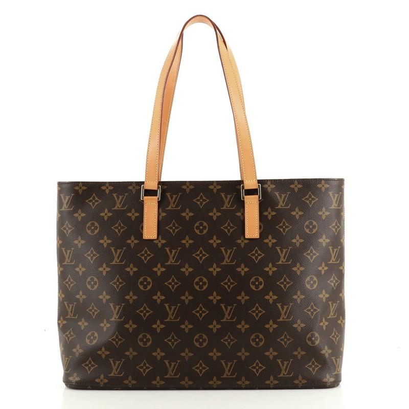 Black Louis Vuitton Luco Handbag Monogram Canvas