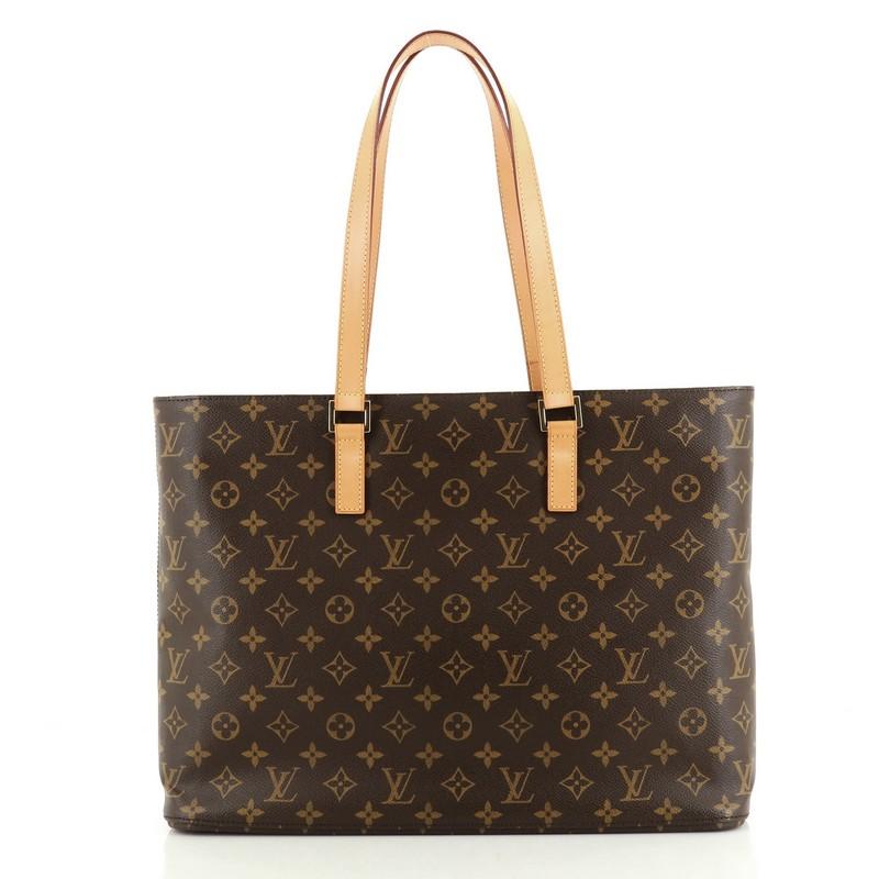 Black Louis Vuitton Luco Handbag Monogram Canvas