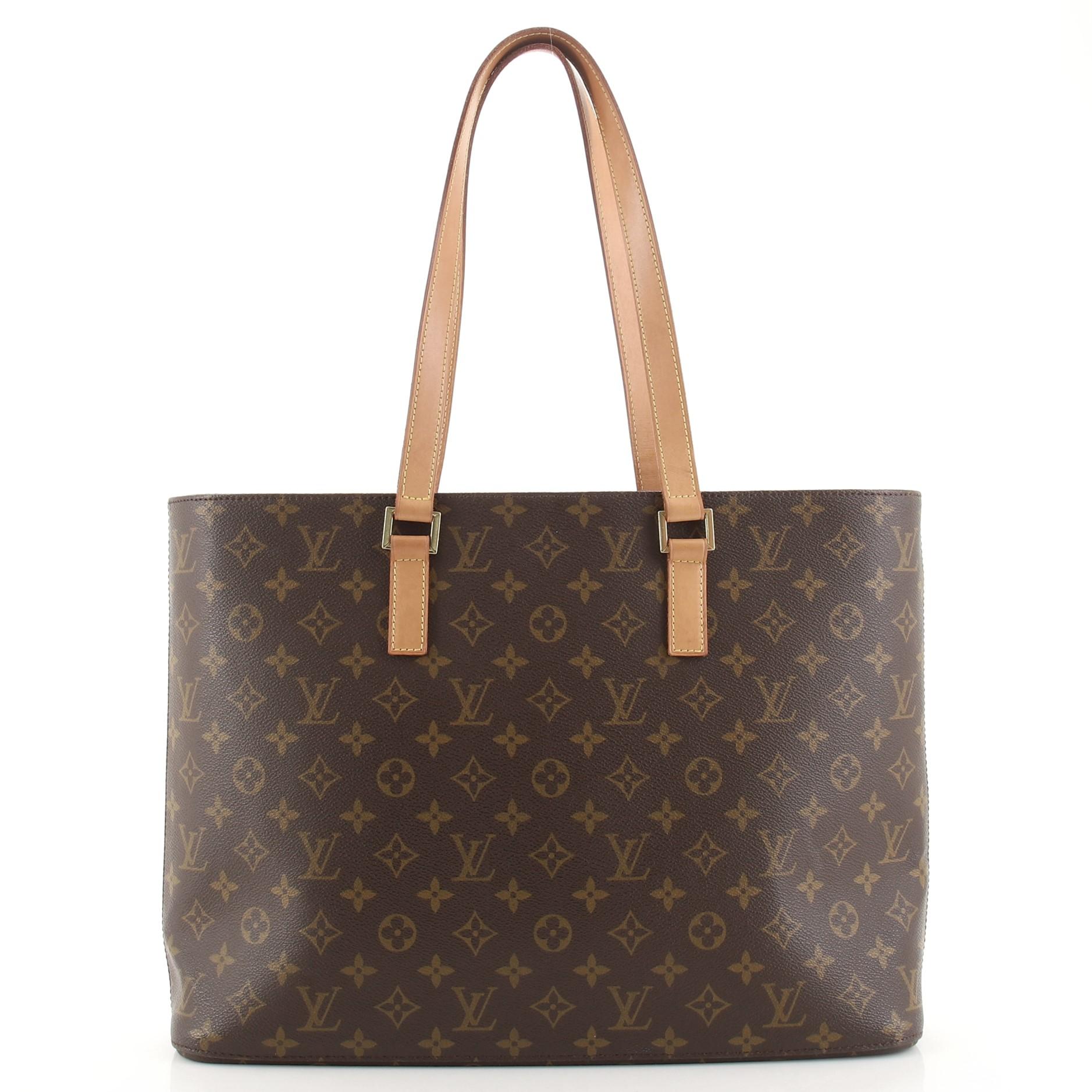 Black Louis Vuitton Luco Handbag Monogram Canvas