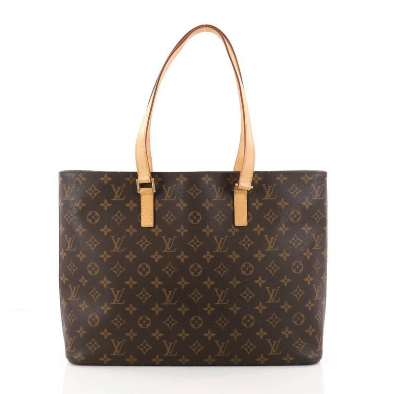 Louis Vuitton Luco Handbag Monogram Canvas In Good Condition In NY, NY
