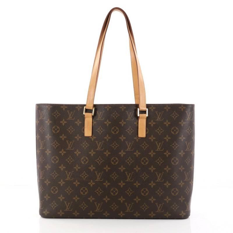 Louis Vuitton Luco Handbag Monogram Canvas In Good Condition In NY, NY