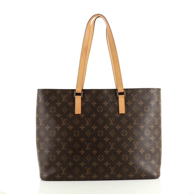 Louis Vuitton Luco Handbag Monogram Canvas In Good Condition In NY, NY