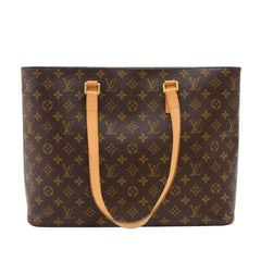 Louis Vuitton Luco Monogram Canvas Large Tote Shoulder Bag