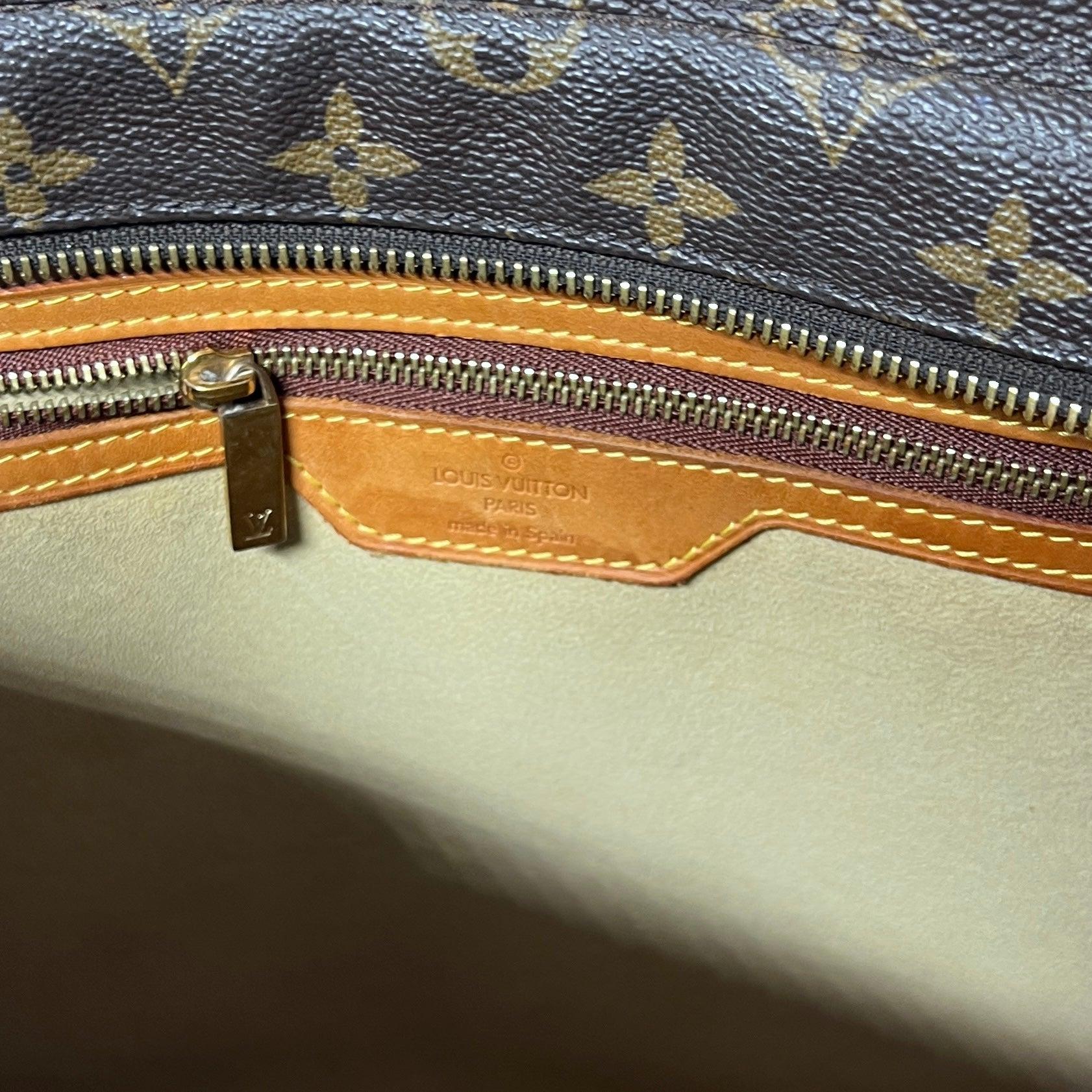 Louis Vuitton Luco Shoulder Tote Monogram Canvas Brown 2004 Excellent état - En vente à SAINT-OUEN-SUR-SEINE, FR