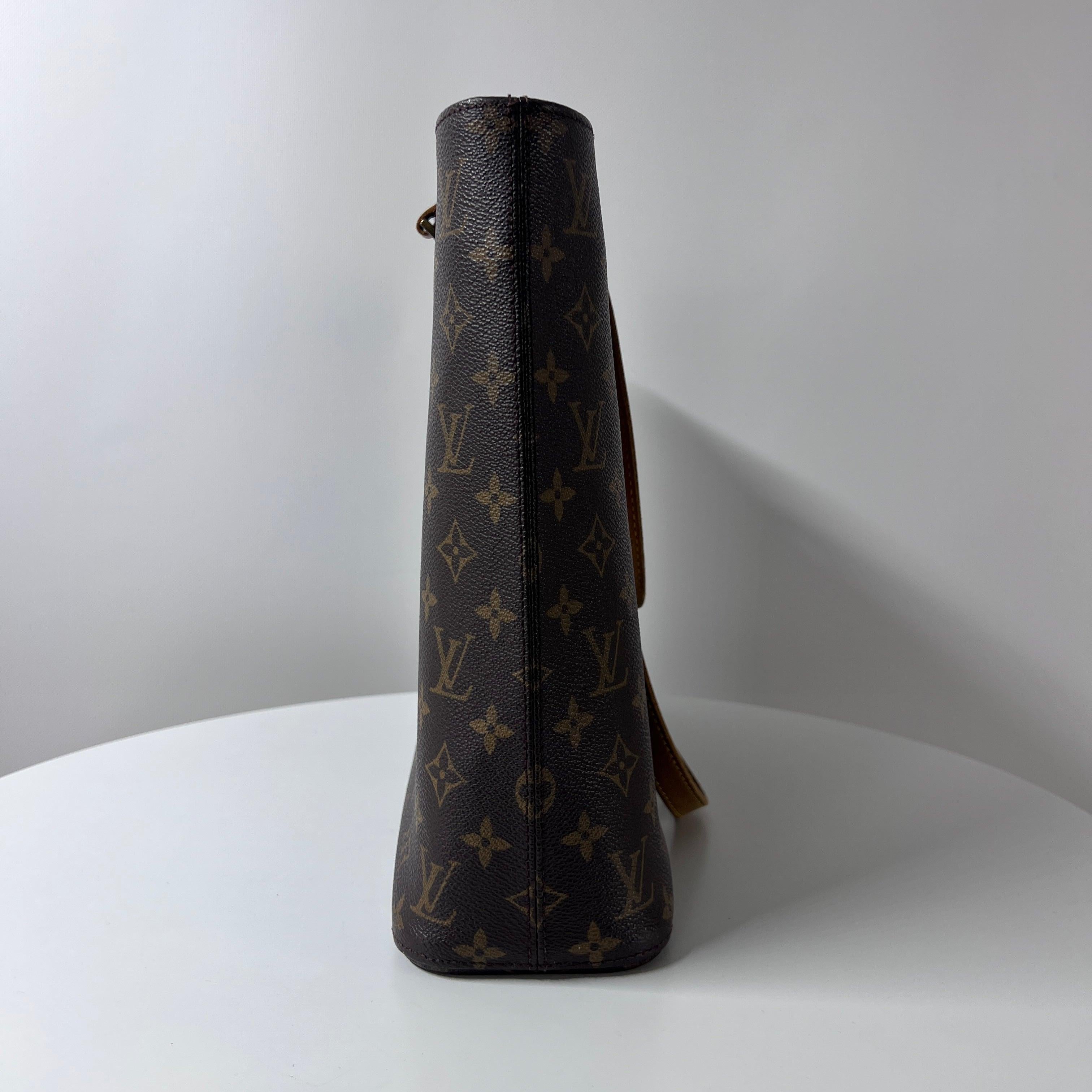 Louis Vuitton Luco Shoulder Tote Monogram Canvas Brown 2004 en vente 3