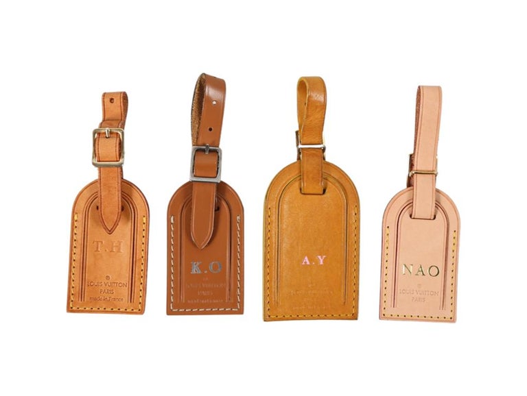 LOUIS VUITTON LUGGAGE Tags x4 For Sale at 1stDibs