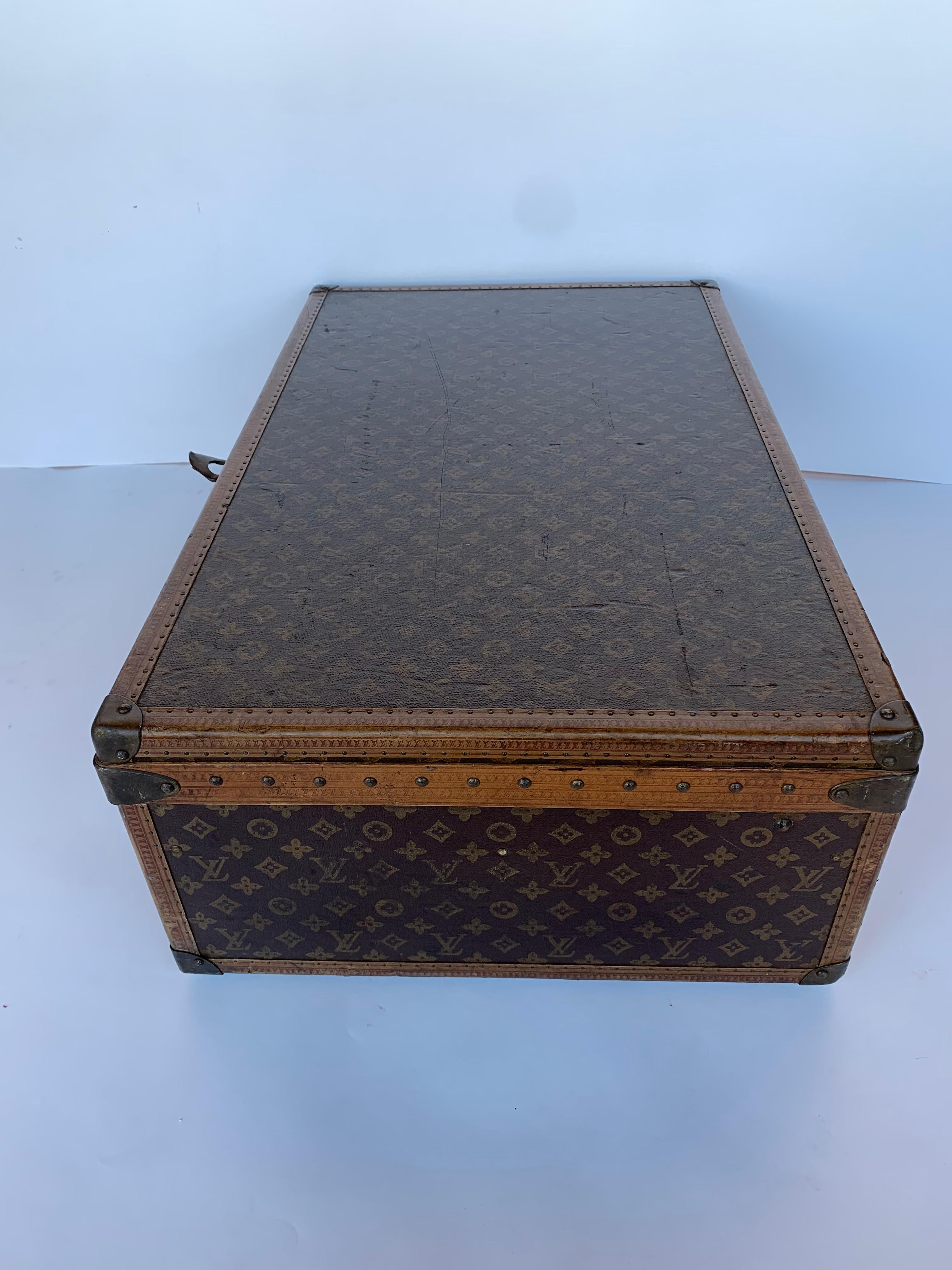 Leather Louis Vuitton Luggage Trunk