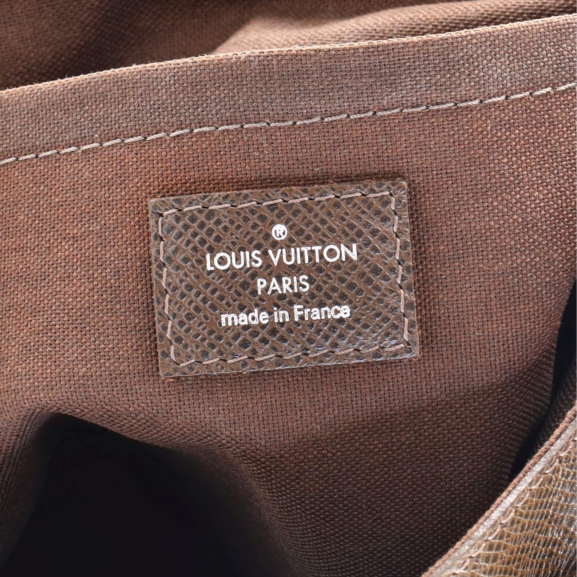 Louis Vuitton Luka Ardoise Handbag Taiga Leather 1