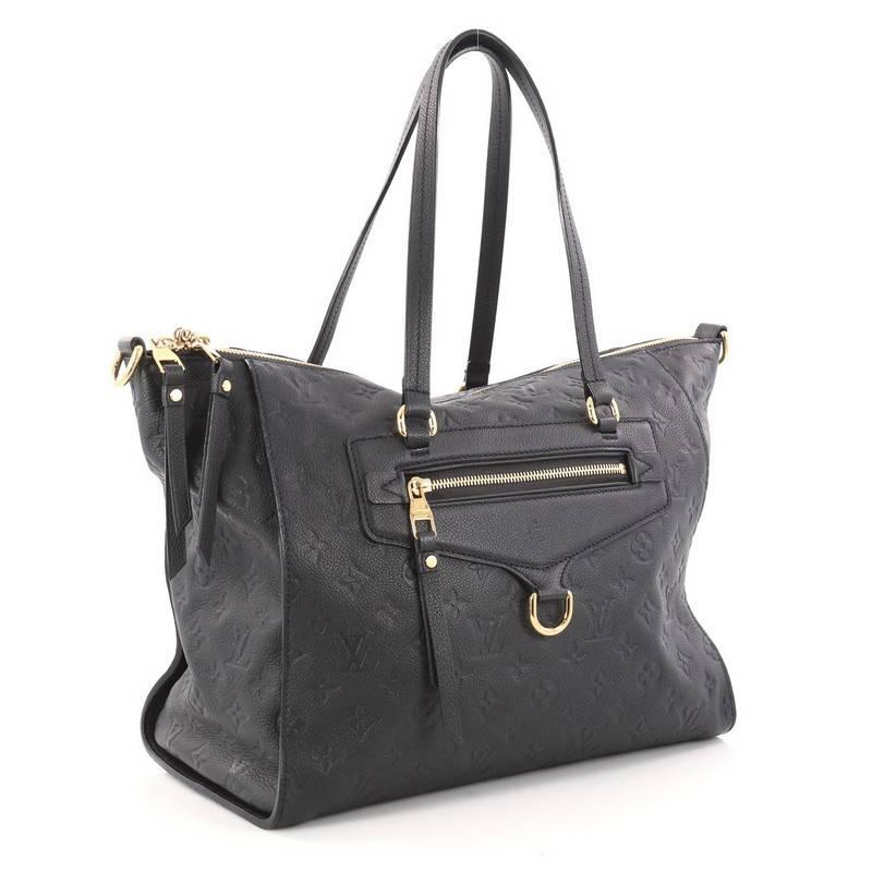 Louis Vuitton Lumineuse Handbag Monogram Empreinte Leather PM In Good Condition In NY, NY