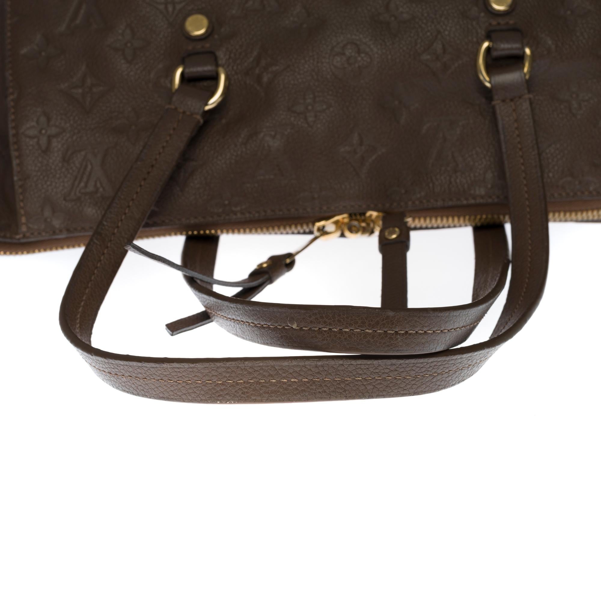 Louis Vuitton Lumineuse Shoulder bag in brown empreinte leather, GHW 2