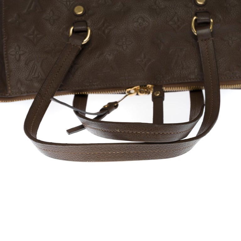 Louis Vuitton Lumineuse Shoulder bag in brown empreinte leather, GHW For Sale 5