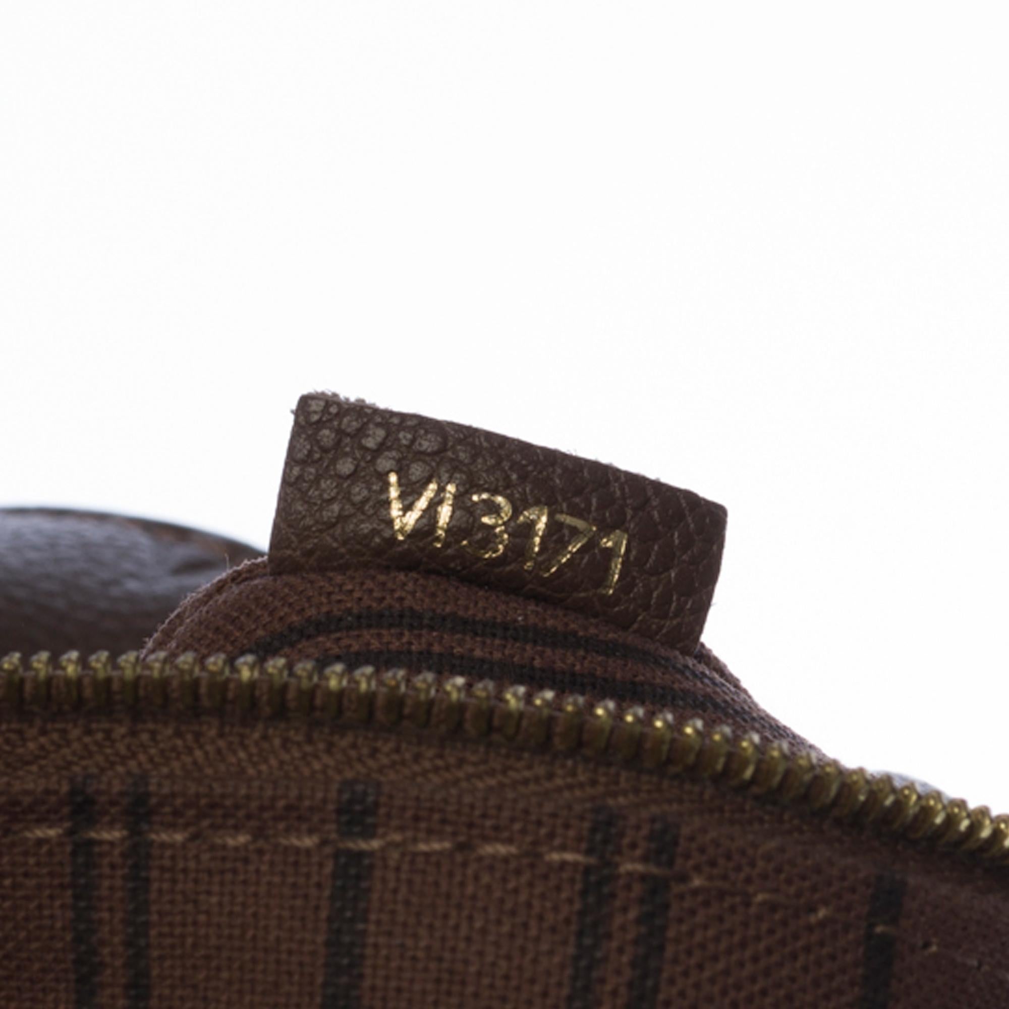 Women's or Men's Louis Vuitton Lumineuse Shoulder bag in brown empreinte leather, GHW