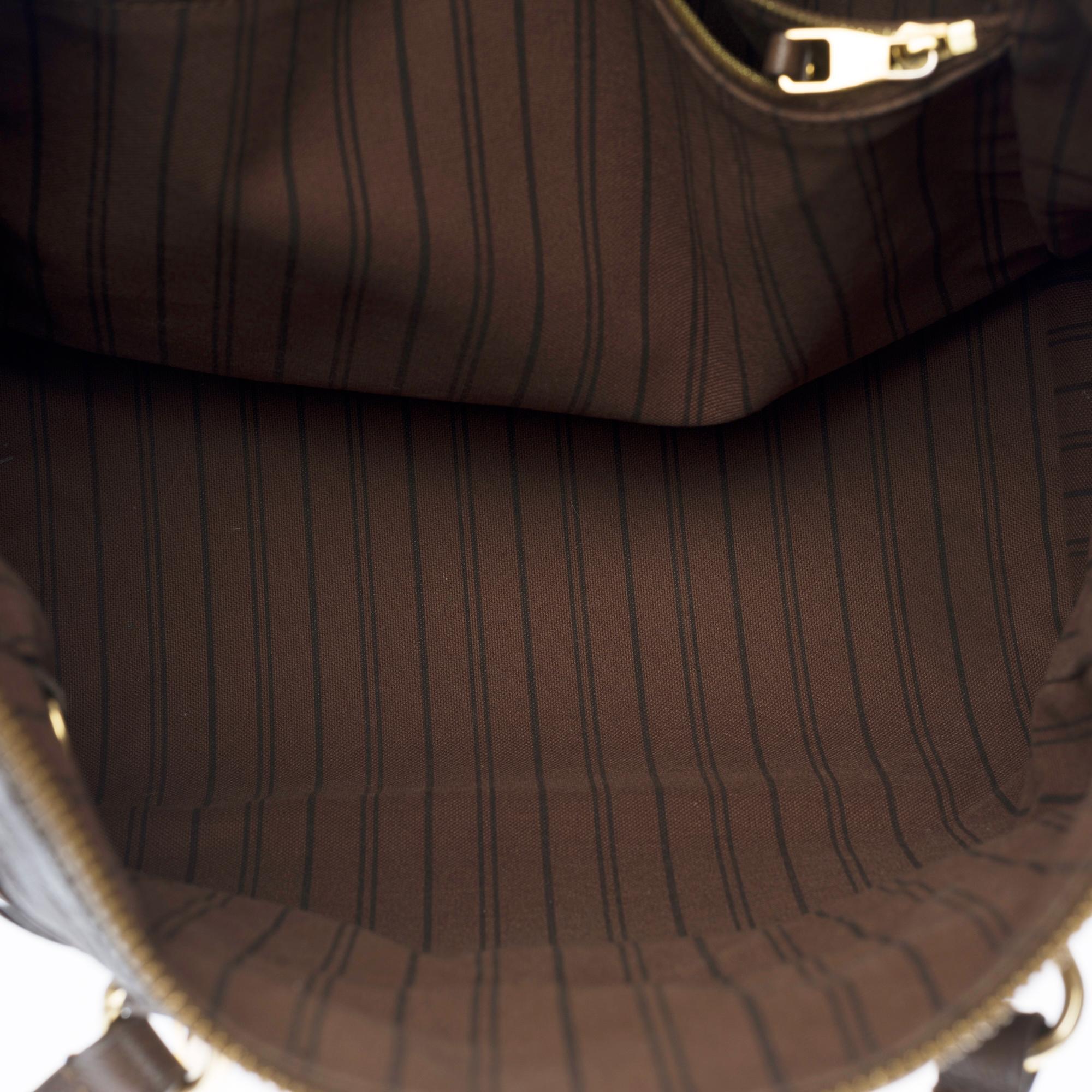 Louis Vuitton Lumineuse Shoulder bag in brown empreinte leather, GHW 1