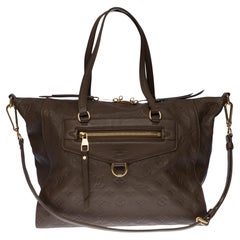 Louis Vuitton Lumineuse Shoulder bag in brown empreinte leather, GHW