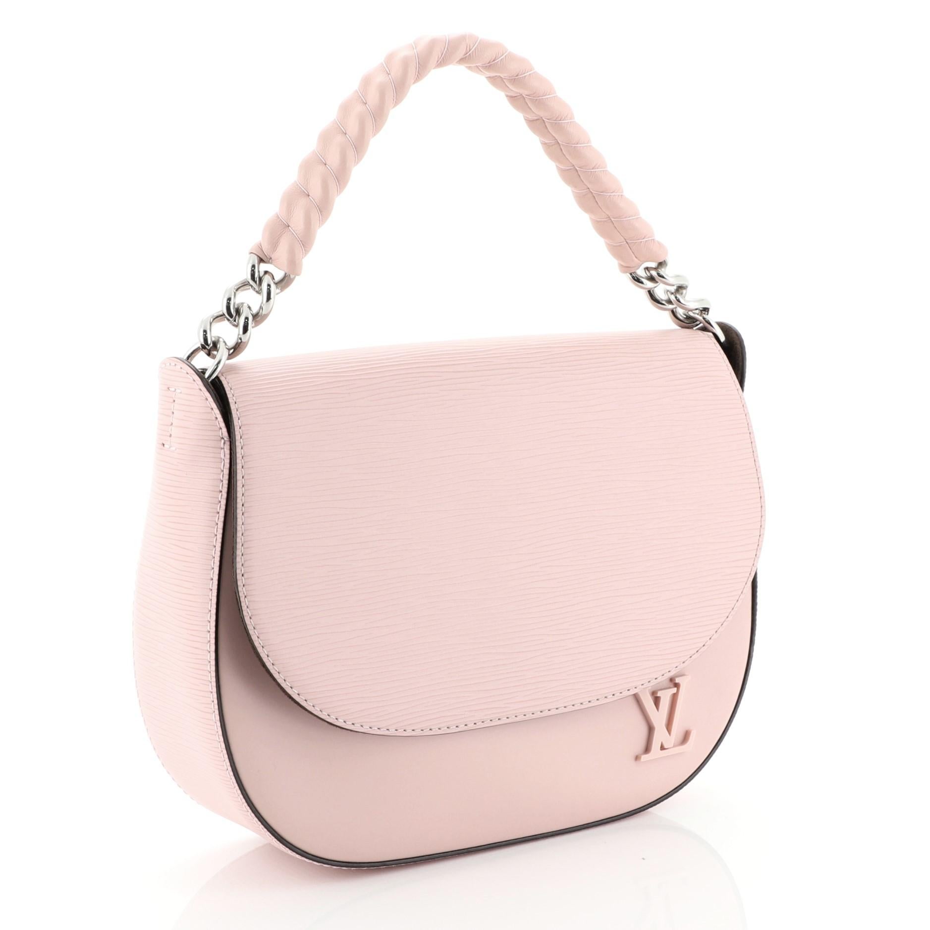 Beige Louis Vuitton Luna Handbag Epi Leather 