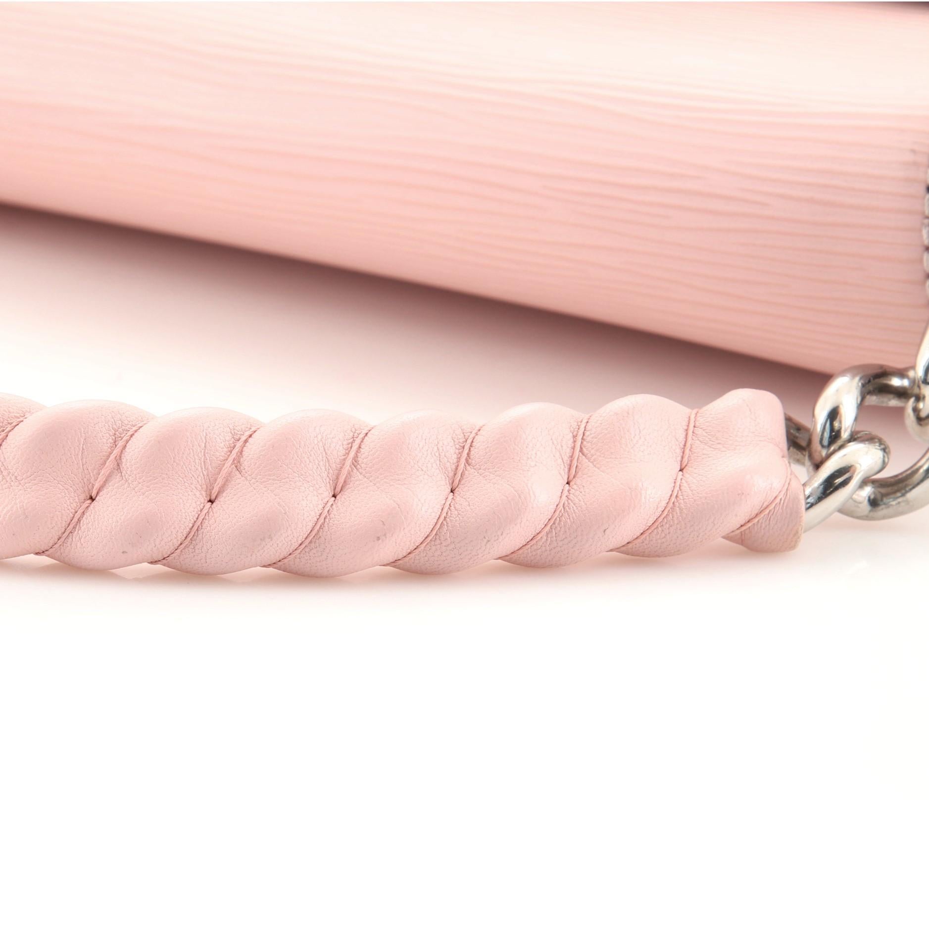 Pink Louis Vuitton Luna Handbag Epi Leather