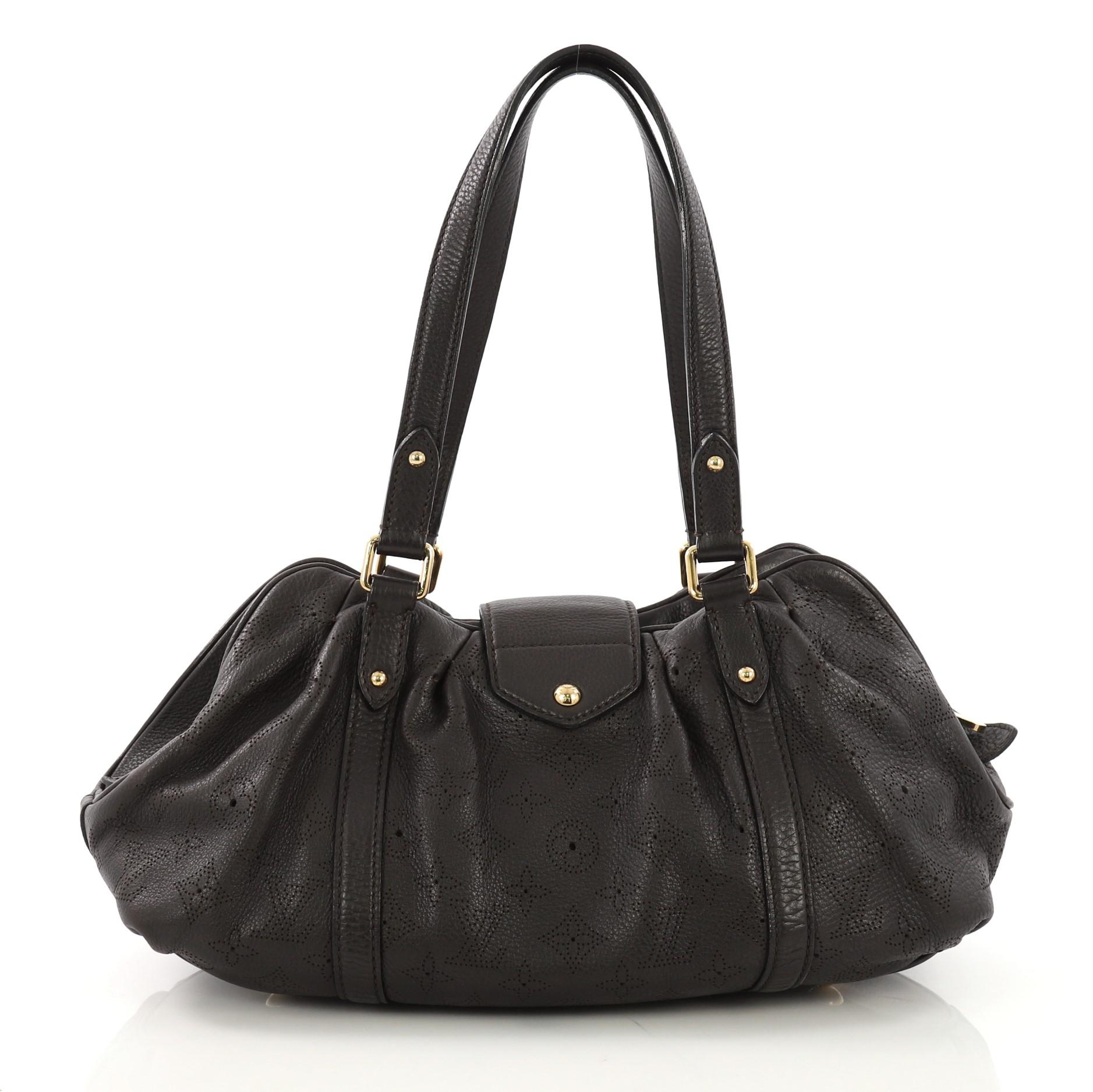 Louis Vuitton Lunar Handbag Mahina Leather PM In Good Condition In NY, NY