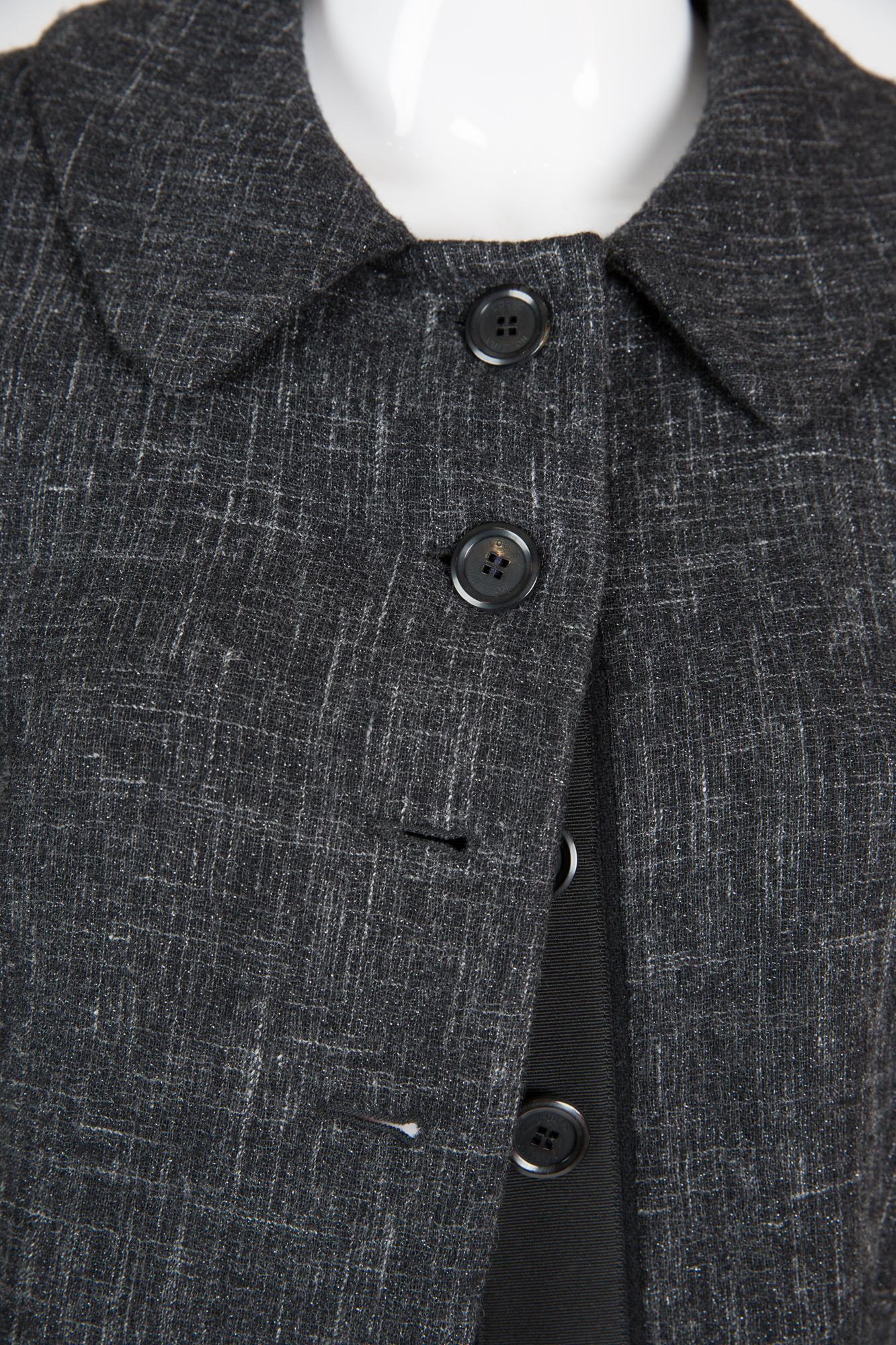 Louis Vuitton Lurex and Grey Wool Jacket In Good Condition In Paris, FR