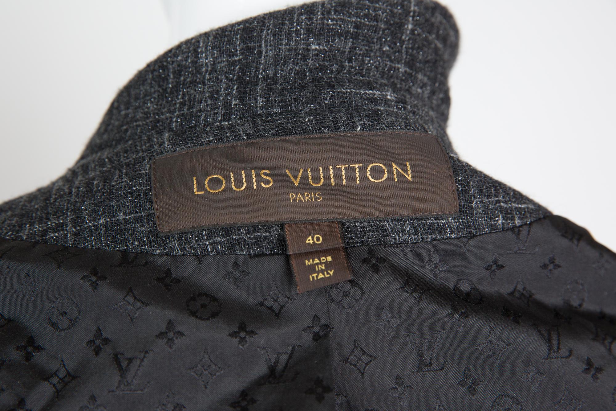 Women's Louis Vuitton Lurex and Grey Wool Jacket