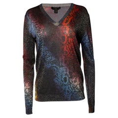 Louis Vuitton, Lurex-Pullover mit Python-Print