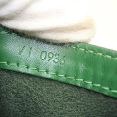 Louis Vuitton Lussac Borneo Zip Tote 869948 Green Leather Shoulder Bag