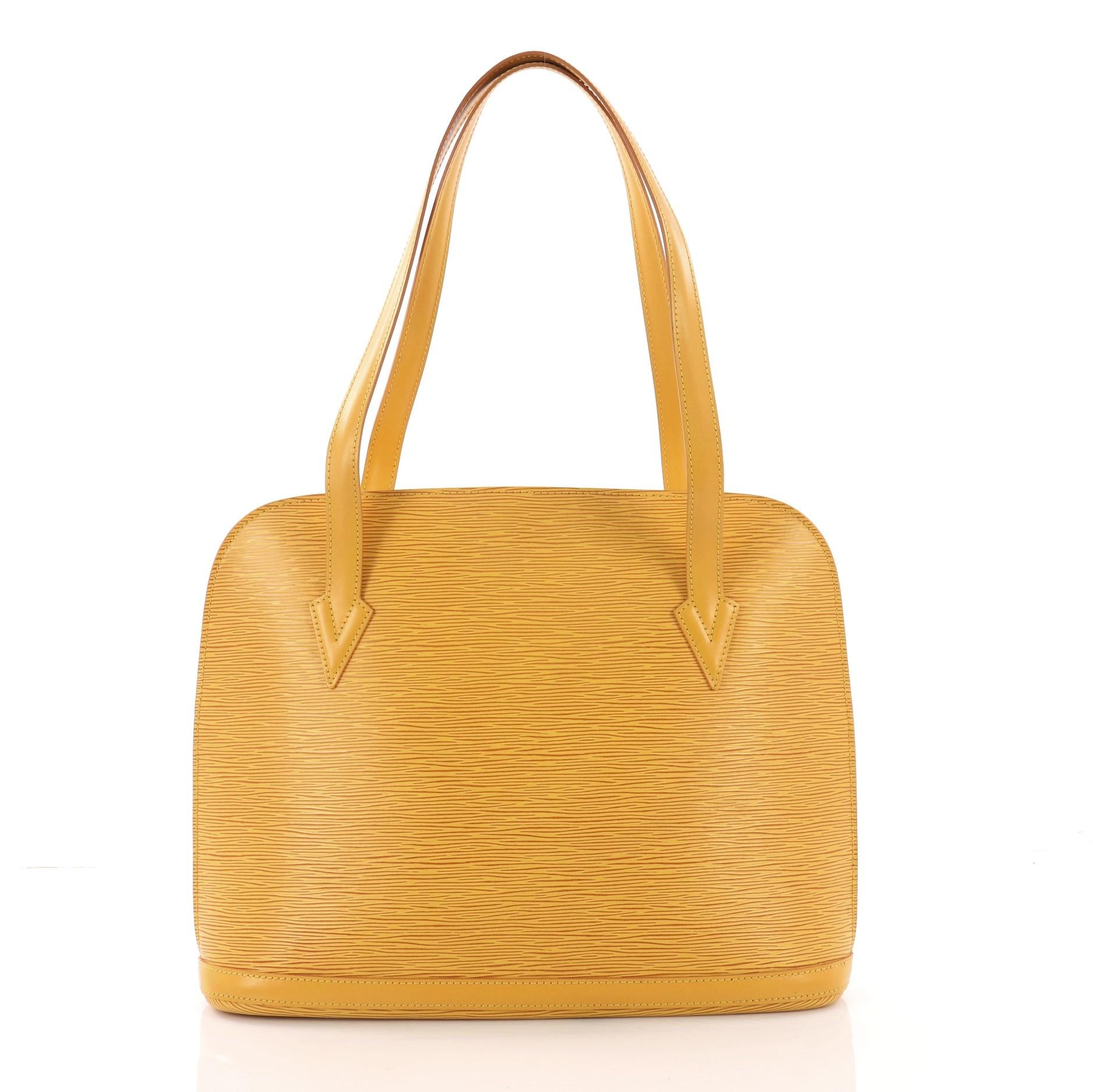 Women's or Men's Louis Vuitton Lussac Handbag Epi Leather