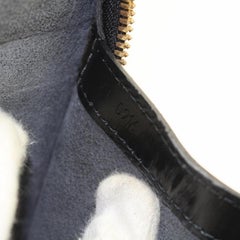 Louis Vuitton Lussac Noir Zip Tote 868710 Black Leather Shoulder Bag