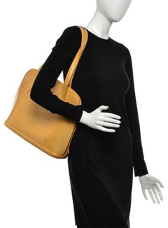 Louis Vuitton Lussac Tassil Zip Tote 869647 Yellow Leather Shoulder Bag