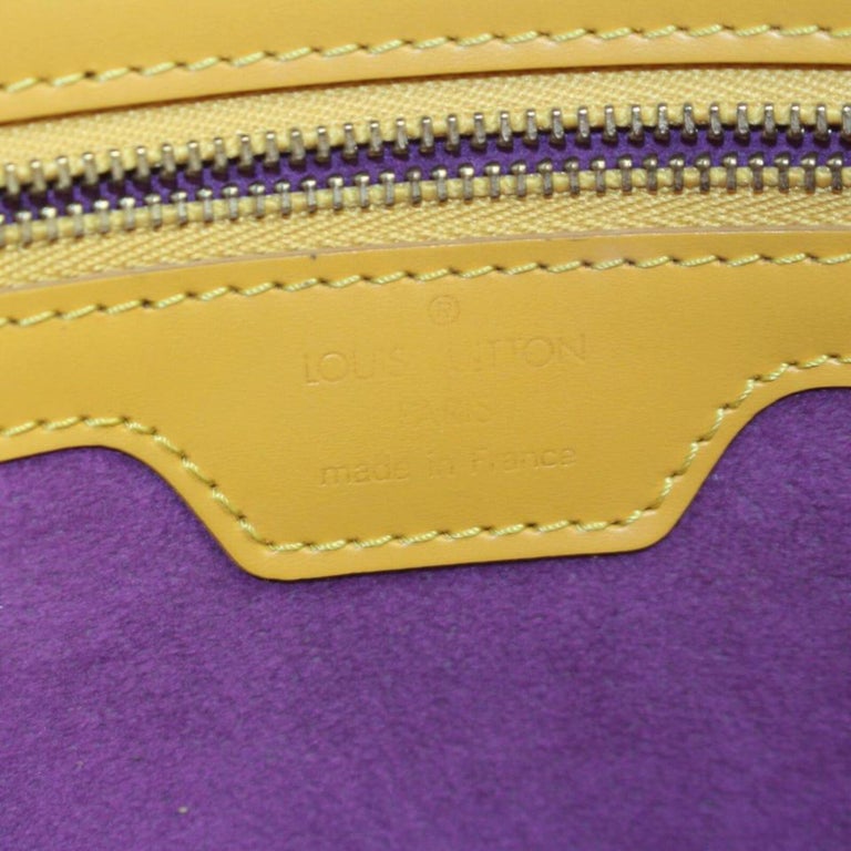 Louis Vuitton Vintage Louis Vuitton Soufflot Yellow Epi leather bag +