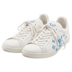 Louis Vuitton Luxembourg Samothrace Turnschuhe Weiß x Blau