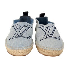 Louis Vuitton LV 37 Denim Espadrille Monogram Flats LV-0924P-0003