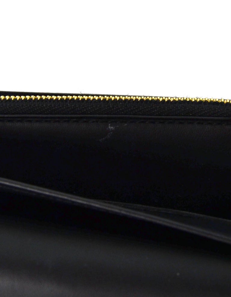 M63305 Louis Vuitton 2019 Cherrywood Chain Wallet Patent Leather-Black