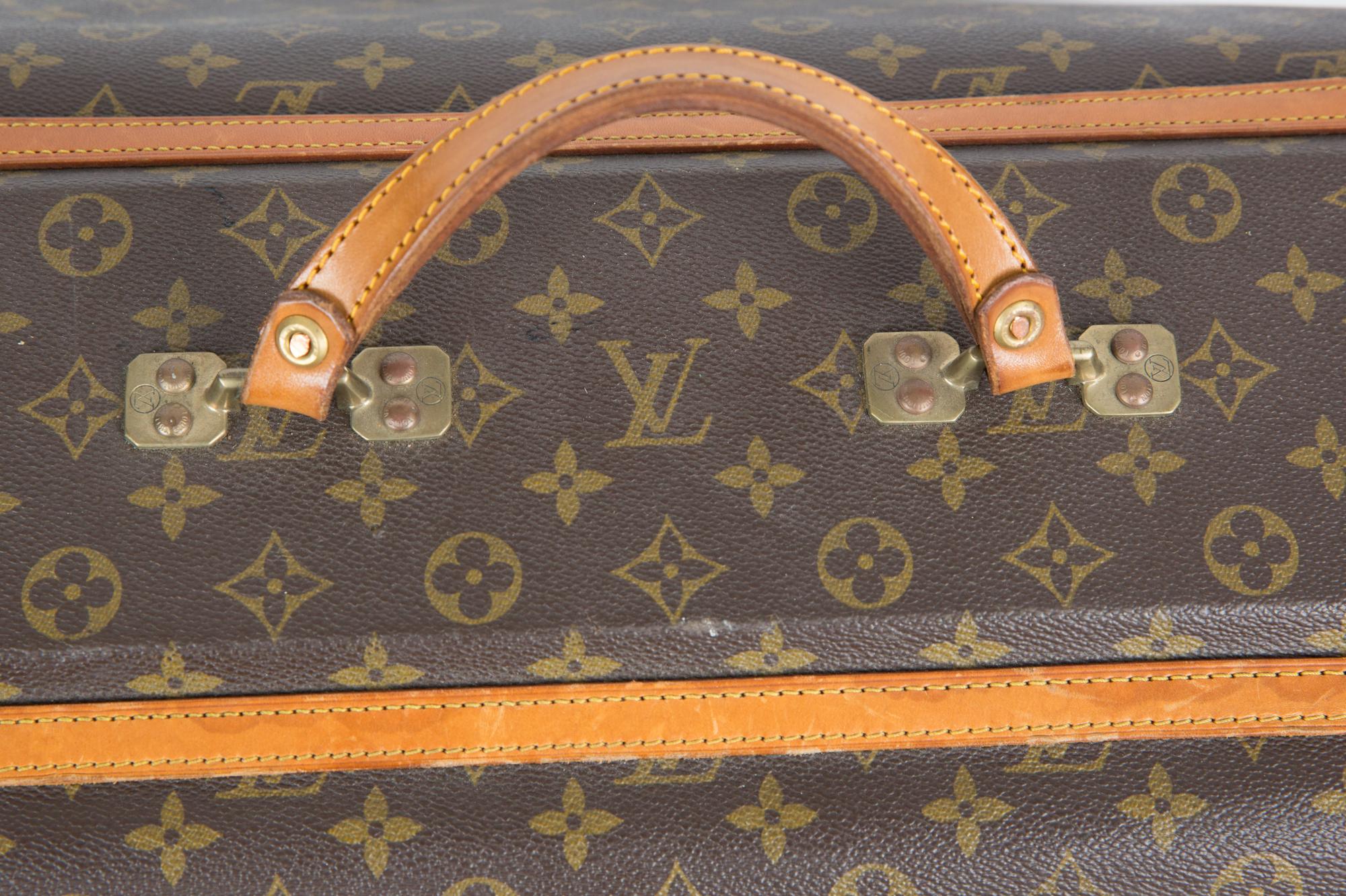 Gray Louis Vuitton LV Brown Monogram Clothes Hangers Luggage