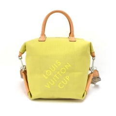 Louis Vuitton LV Cup 2003 Lime Damier Geant Canvas Boston Bag