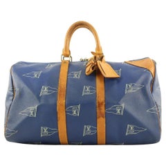 Louis Vuitton LV Cup Blue Keepall 45 Duffle Bag  862938