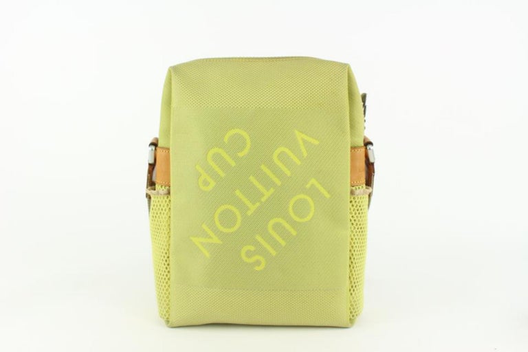 Louis Vuitton Damier Geant Neon Green LV Cup Organizer Wallet 236455
