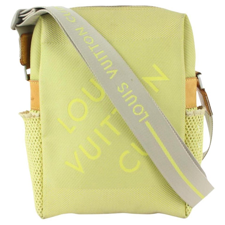 Louis Vuitton LV Cup Lime Green Damier Geant Danube Weatherly Crossbody Bag  For Sale at 1stDibs