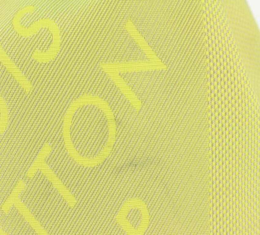 Louis Vuitton LV Cup Lime Green Damier Geant Volunteer Noe Drawstring Bucket For Sale 5